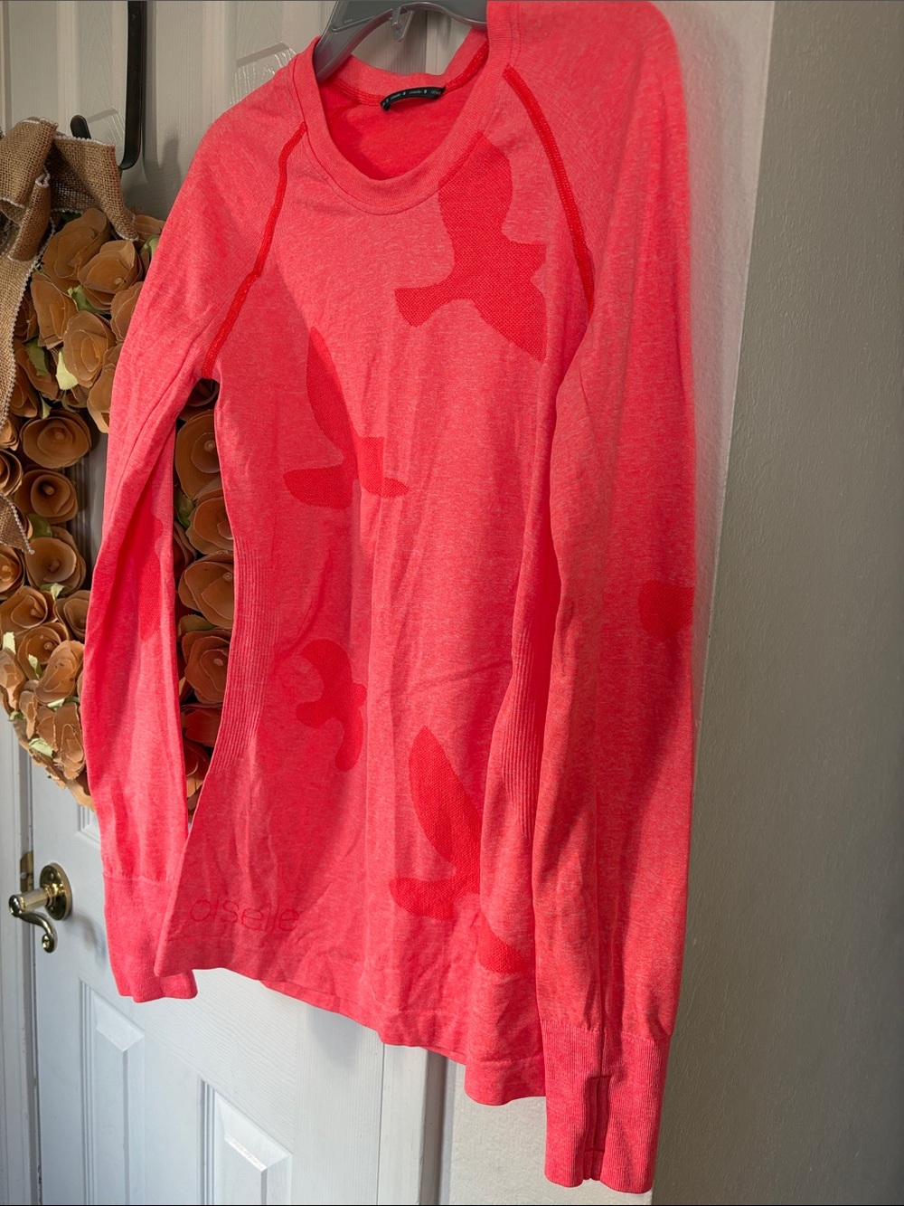 OISELLE Flyte Long Sleeve Baselayer Snap Orange Sm
